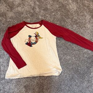 Ariat women’s Red and Cream Long Sleeve Tee